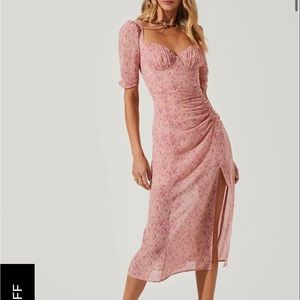 ASTR the label front slit milkmaid dress size L